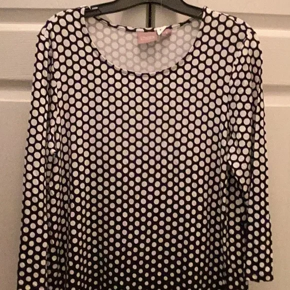 🖤NWT Fabulous Chicos Size 1 Fun Top Wardrobe Closet Must Have 🖤 - Picture 5 of 9